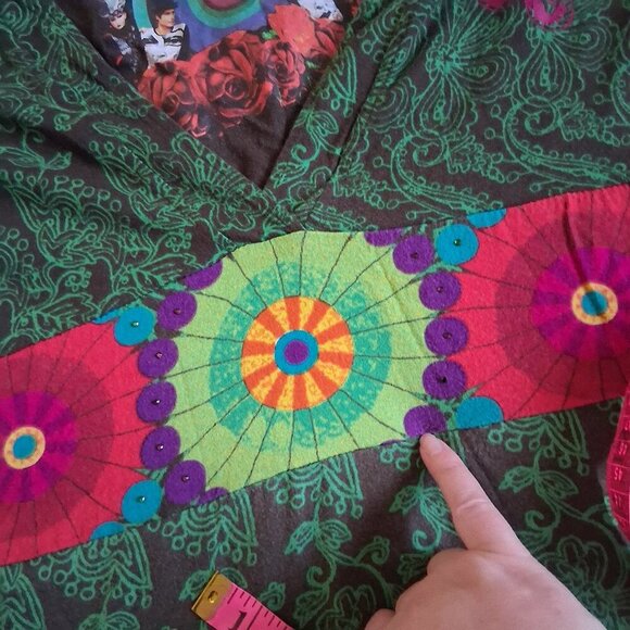 Desigual Inspired by Cirque Du Soleil Women's Large Multicolor Printed Dress - Picture 16 of 16